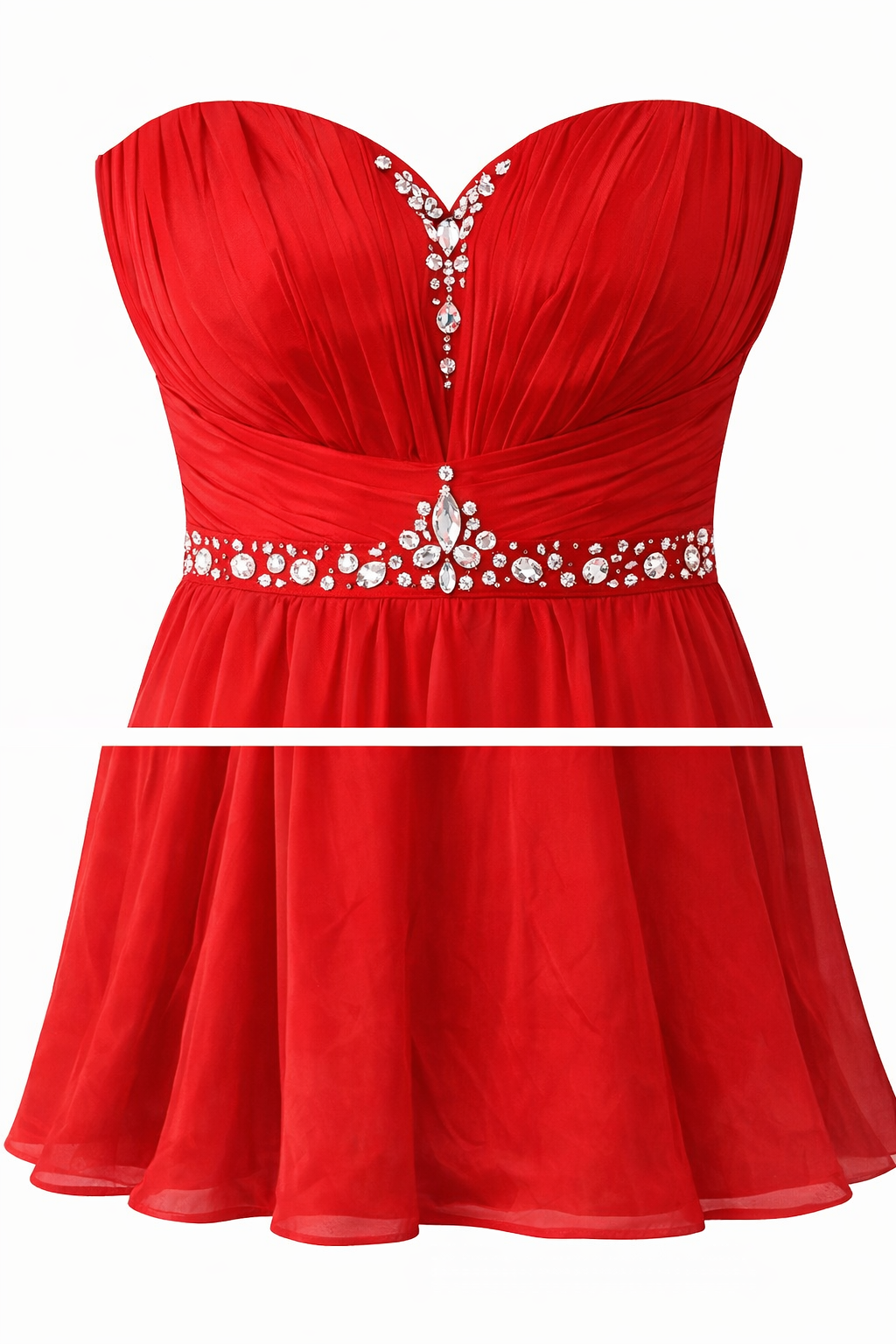 Robe longue élégante rouge - Taille M, L