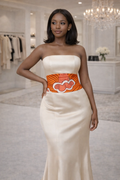 Ceinture Wax Orange Floral — Ceinture Large
