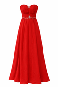 Robe longue élégante rouge - Taille M, L