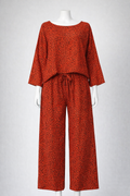 Ensemble Wax ELengance Rouge - style AFRICAIN Moderne
